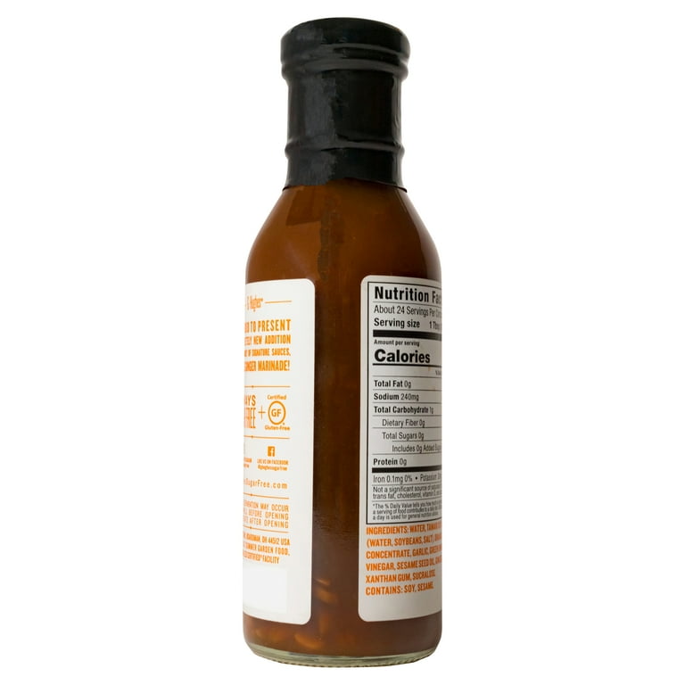 G Hughes Sugar Free Orange Ginger Marinade, 13 oz