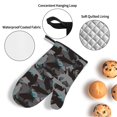 thumbnail image 4 of Oven Mitts and Pot Holders 4 Piece, Black camouflage hammerhead shark High Heat Slip Resistant Oven Mitt and Trivets Set Kitchen Oven Glove Pot Holders for Cooking Baking Grilling, 4 of 7