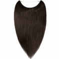 thumbnail image 2 of MY-LADY Invisible Wire in Human Hair Extensions Highlight Secret Fish Line Headband No Clips Hairpiece Straight 16-22Inches for Women, 2 of 7
