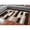 Chocolate, variant on 4' X 6' Slate Patchwork Power Loom Stain Resistant Area Rug