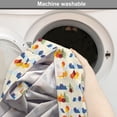 thumbnail image 6 of Landscape Dog Crate Cover, Repeated Pattern of Snowy Mountain Ranges and Trees in Autumn Season, Easy to Use Pet Kennel Cover for Dogs, 35" x 23" x 27", Eggshell and Multicolor, by Ambesonne, 6 of 6