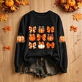 thumbnail image 2 of Enjoytime Womens Halloween Sweatshirts Pumpkin Print Long Sleeve Pullover Top Fall Fashion Lightweight Casual Sweatshirt, 2 of 7