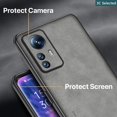 thumbnail image 4 of Cuero Gamuza Funda Redmi Note 12S Case Toque Cómodo Anti-huella digital Borde de TPU suave Proteger la cámara Proteger la pantalla a prueba de choques, 4 of 4