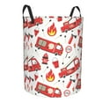 thumbnail image 2 of Bingfone Fire Truck Waterproof Foldable Laundry Hamper Bucket With Handles For Storage Bin,Clothes Hamper (Medium), 2 of 8