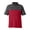 Classic Red/ Carbon Heather, variant on Men's Fusion ChromaSoft Colorblock Polo
