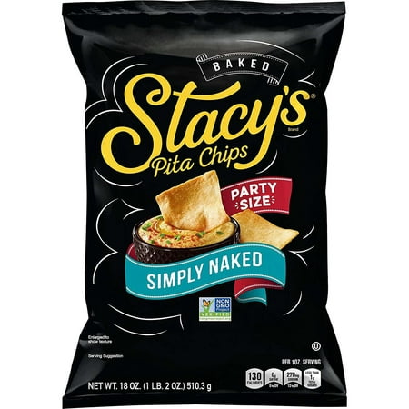 Stacy's Baked Simply Naked Pita Chips Party Size, 18