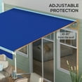 thumbnail image 5 of YYAo Patio Awnings Sun Shade Shelter, Patio Awnings, 13' x 10' Electric Awning, Retractable Awning with LED Lights and Remote Controller, Blue, 5 of 11