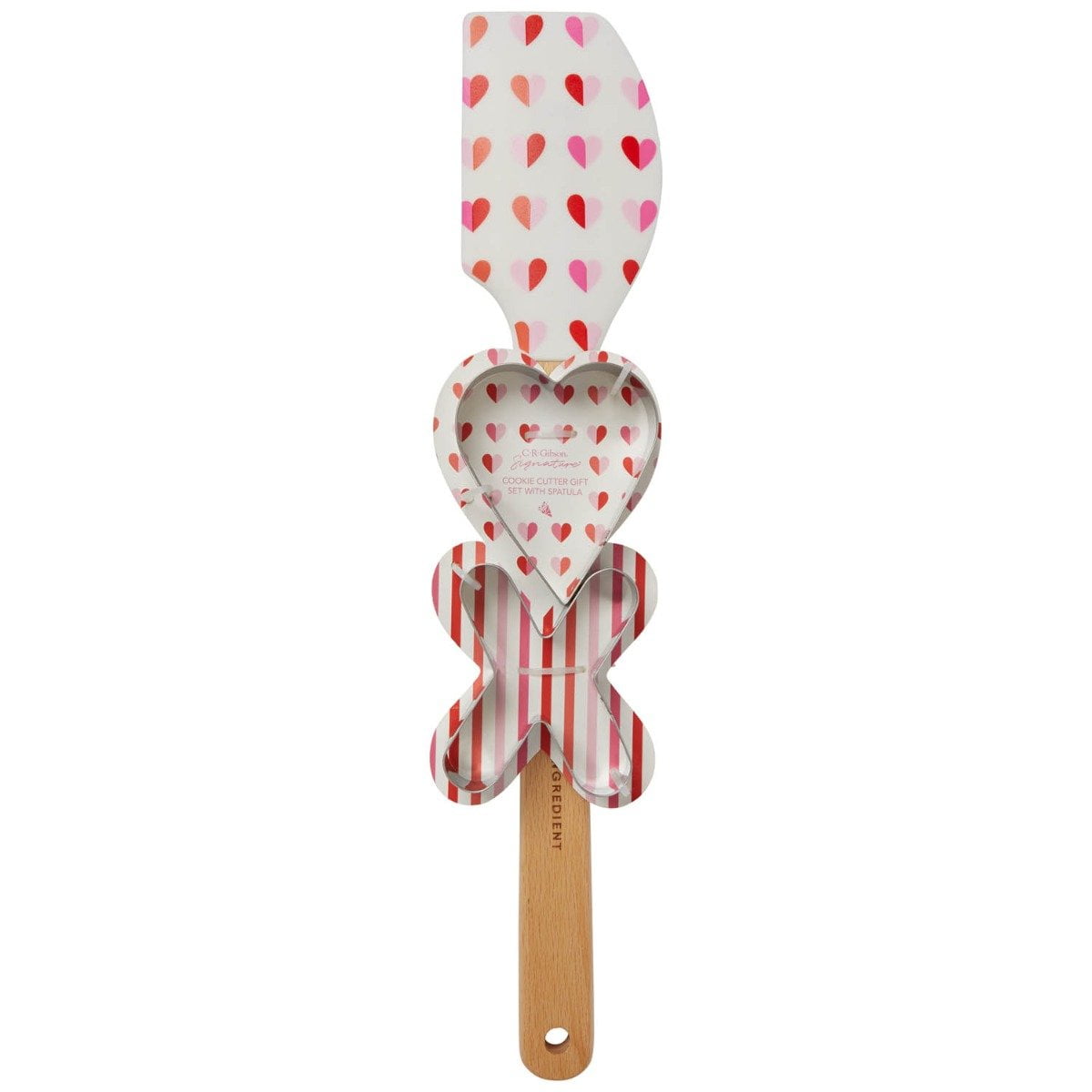 C.R. Gibson Love Is The Secret Ingredient Spatula With Cookie Cutters