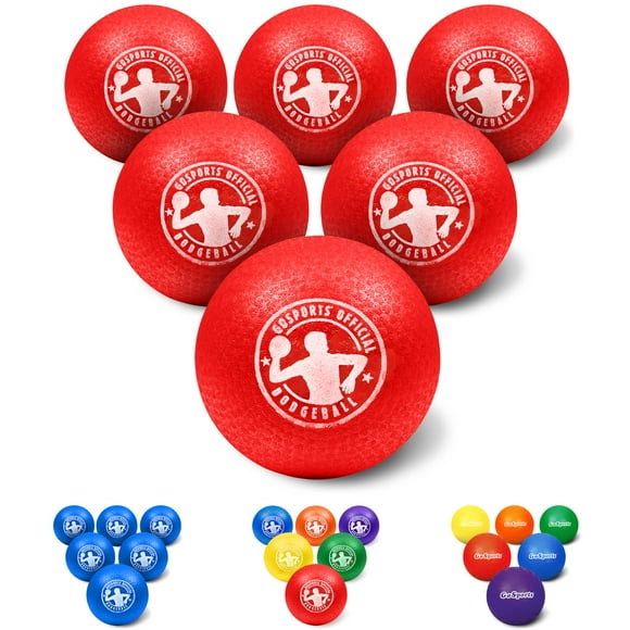 GoSports Inflatable Dodgeball - No Sting Balls - Includes Ball Pump & Mesh Bag