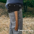 thumbnail image 5 of THRWCLUB Camping Axe 14.5", High Carbon Steel Blade with Wooden Handle, Portable Outdoor Hatchet with Nylon Sheath for Chopping, Splitting & Camping Tasks, 5 of 7