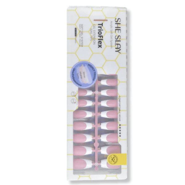 SheSlay Press-On Nail Starter Kit with UV Lamp & Full Nail Prep, 150 Pieces
