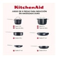 thumbnail image 4 of Batería de cocina Kitchenaid 8 piezas negro mate aluminio anodizado duro, 4 of 4