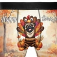 thumbnail image 4 of Happy Thanksgiving Pug Turkey Costume Pumpkins Autumn Leaves All Over Print Boxer Briefs Underwear for Men Dad Dog Lover Gifts - 13014, 4 of 6