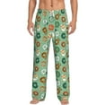 thumbnail image 1 of Kdxio Christmas Donuts Pattern Men's Pajama Pants, Elastic Waist with Drawstring and Pockets, Comfortable Loungewear-Medium, 1 of 6