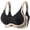 Black, variant on Women Seamless Jelly Wireless Comfort Bra No Underwire T-Shirt Bralette Gentle Push Up Shaping Lingerie Adjustable Anti-Slip Straps Black 2XL