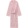 thumbnail image 2 of CoCopeaunts Women's Bathrobe Casual Nightgown Loose Loungewear Long Sleeve Warm Pajamas Spa Robe with Front Pockets, 2 of 7