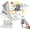 White, variant on Blozor Mini Thermal Printer XenGro AH-M2,Portable Inkless Sticker Maker with 4 Rolls Paper,Bluetooth Pocket Photo Printer for Notes Kids Gift(White)