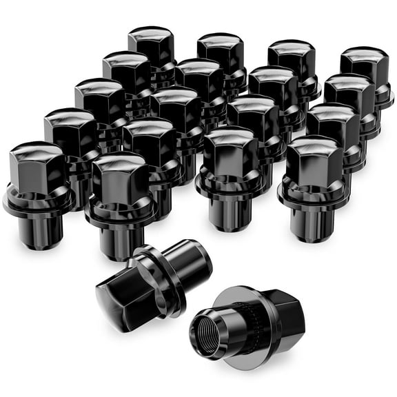 20PCS M14x1.5 Black Closed End Style Wheel Lug Nuts Mag Seat 1.83'' Tall 0.87'' Hex Wheel Lug Nuts for Land Rover LR3 LR4 Range Rover & Sport