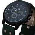 thumbnail image 2 of Weiqiqre Deals Military Leather Date Quartz Analog Men's Quartz Wrist Watches, 2 of 2