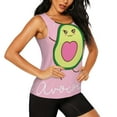 thumbnail image 2 of Sigee Cute Avocado for Women's Workout Tank Top,Running Tank Tops,Sleeveless Gym ClothesMedium, 2 of 8