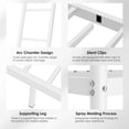 thumbnail image 4 of SogesPower Twin Over Twin Bunk Bed Metal Bed Frame, Heavy Duty Sturdy Bed Frame with Safety Rails for Teens and Adults, White, 4 of 10