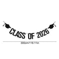 Class Of 2026 Graduation Banner 118.11in/3M – Glitter Paper Bunting ...