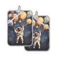 thumbnail image 7 of Yayeee Pot Holders Kitchen Heat Resistant with Pocket 7"x9.8" Cotton Oven Cooking Hot Pads, Watercolor Astronaut, 7 of 7
