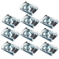 thumbnail image 1 of Shisuyan Spire Fastener Clips Silver Fixing Based Use 10Pcs 1.02x0.67x0.38in, 1 of 8