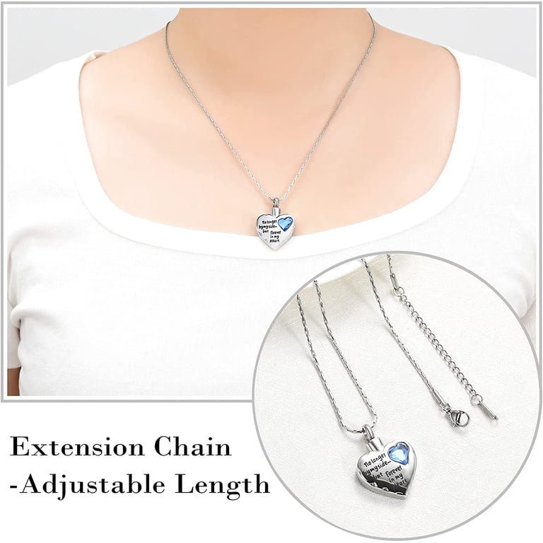 Cremation Jewelry for Ashes -No Longer By My Side Forever in My