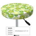 thumbnail image 4 of Lsque Kiwi Lemon Round Bar chair cushion covers Velvet Fabric Premium Comfort Protects from Scratches and Stains for 14-17 Inch Chair- 12 inch, 4 of 7