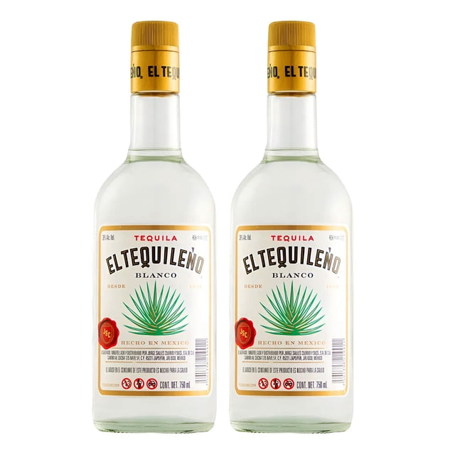Duo Pack Tequila El Tequileño Blanco 750 Ml El Tequileño Tequila Blanco