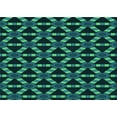 thumbnail image 1 of Ahgly Company Indoor Rectangle Patterned Deep Teal Green Area Rugs, 2' x 3', 1 of 6
