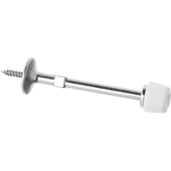 N830-102 Door Stop, Rigid, Satin Nickel, 3-In. - Quantity 1
