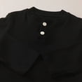 thumbnail image 7 of CAUYDY Toddler Boys Long-Sleeve Henley T-Shirts Casual Solid Cotton Graphic Shirt For Kids 18 Months 7 Years(L101-Black,18-24 M), 7 of 7