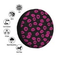 thumbnail image 5 of Rv Spare Tire Cover 14 inch - fashion lips black leopard Tire Covers for Trailers, Adjustable Camper Spare Tire Cover, 5 of 7