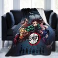 thumbnail image 1 of Couverture Demon Slayer Devil'S Blade Couverture de Dessin Animé pour Lit Canapé pour Filles, 1 of 3