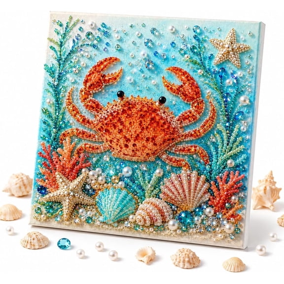 Healthloop Ocean Animal Diamond Painting DIY Kit, 5D Pearl Art Craft for Adults Beginners