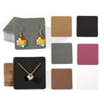 thumbnail image 4 of 50pcs/lot Kraft Paper Card 5x5cm Necklace Display Card for Jewelry Handmade Packaging Retail Cardboard Holder Card Storage Tags gray 50pcs, 4 of 6