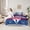 Blue Red, variant on Castle Fairy Teens Baseball Gamer Twin Bedding Sets,Sport Bedding Comforter Set