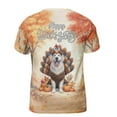 thumbnail image 2 of Happy Thanksgiving Great Pyrenees Turkey Costume Pumpkins Autumn Leaves All Over Print 3D Shirt Unisex Merch Pyr Dog Lover - 13014, 2 of 6