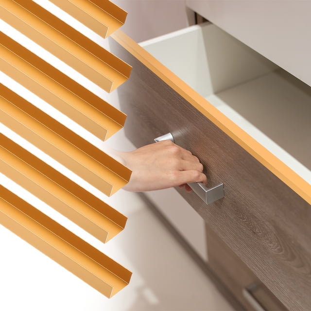 6pack 18" Cabinet Edge Protectors for 13/16" Kitchen Cabinets Frame, Matt Gold