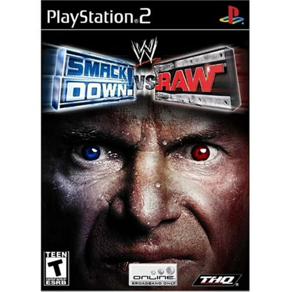 Smackdown Vs Raw - Sony PlayStation 2 PS2 Tested & Working Great Shape!