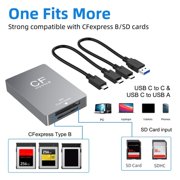 CEORPER Efficient CFexpresss Type B Card Reader for Photographers & Videographers