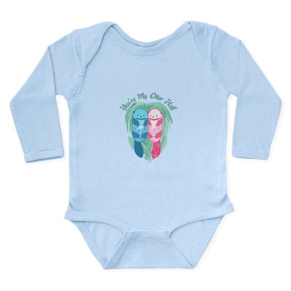 CafePress - YOURE MY OTTER HALF Body Suit - Long Sleeve Cotton Baby Bodysuit