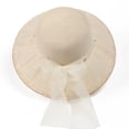 thumbnail image 5 of XINPING Women's Beaded Straw Sun Hat, Wide Brim UV Protection Beach Vacation Hat with Colorful Bead Detail for Stylish Summer Wear and Travel, 5 of 7