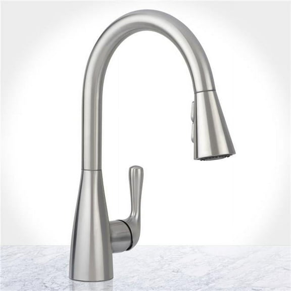 Miseno 3954-K2-67826-0101- 1.75 GPM 1 Hole Kitchen Faucet, Stainless Steel