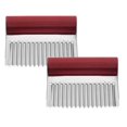thumbnail image 1 of Oleegame 2PC Tin Foil Roll Flour Scraper With Handle Type Intestine Powder Scraper Noodle Ball Steamed Bread Scraper Kitchen Baking Gadget Red, 1 of 4