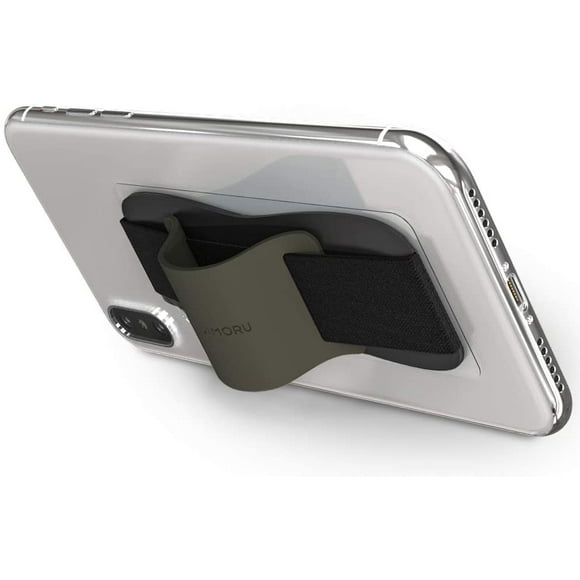 Sinjimoru Silicone Mobile Phone Grip with Stand, Cell Phone Stand for Desk & Secure iPhone Holder Strap for All