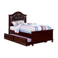 thumbnail image 7 of Furniture of America Oscar Platform Bed, Twin, Dark Walnut and Espresso, 7 of 7