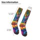 thumbnail image 2 of Fotbe Psychedelic Sunflowers Calcetas Divertidas Estampadas para Hombre y Mujer, Calcetas de Algodón hasta la Rodilla para Caminar, Correr, Enfermería y Embarazo, 2 of 6